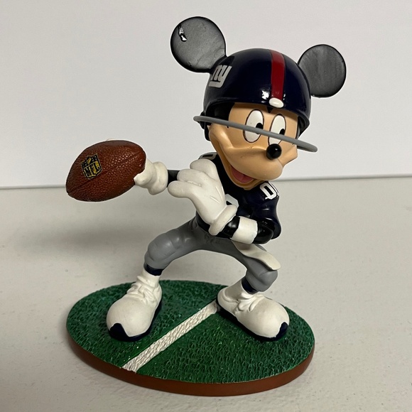 Hamilton Collection New York Giants Mickey Mouse Figure Collectible Rare New - Picture 2 of 11